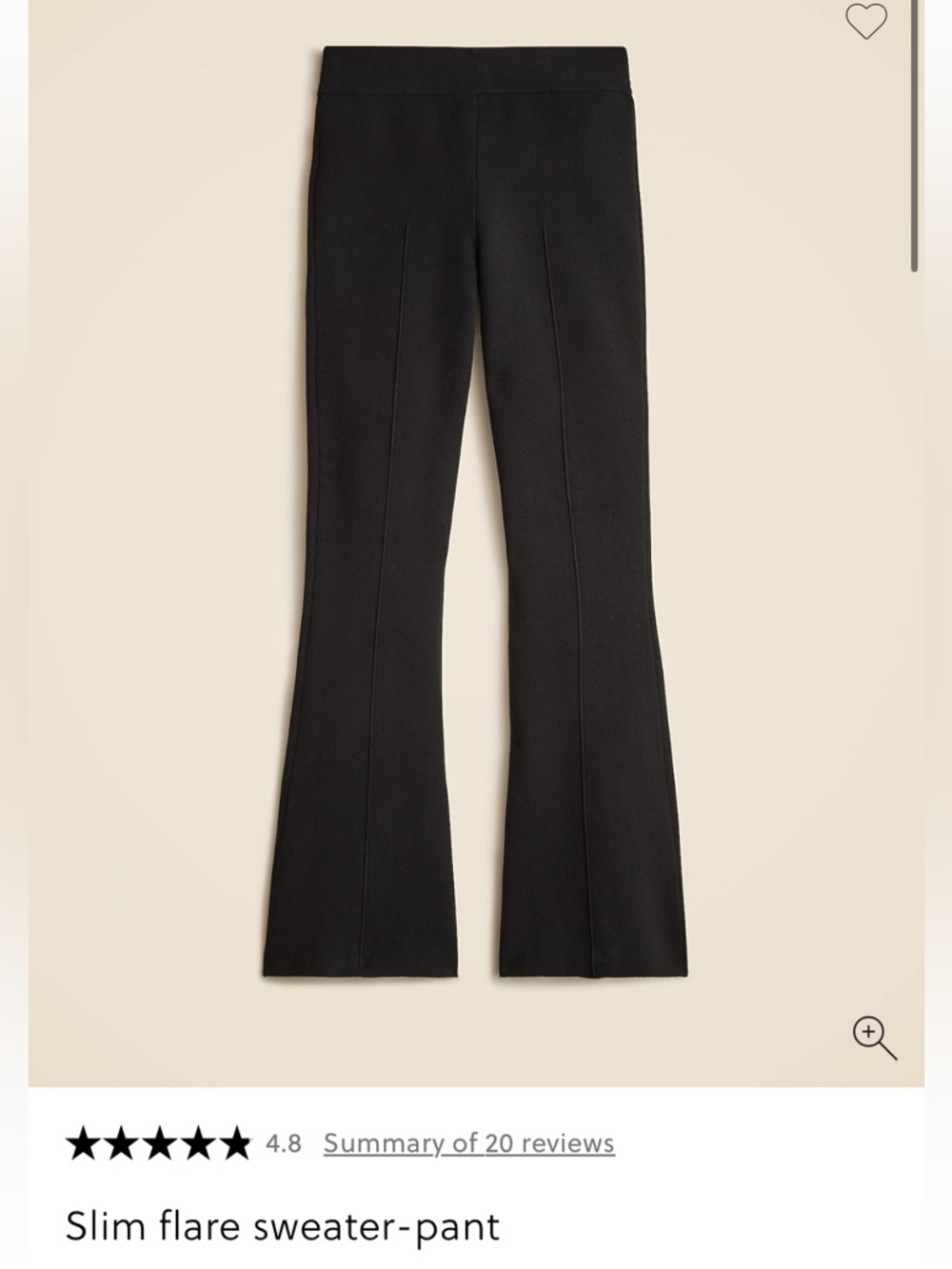 NWT Slim Flare Sweater Pants J Crew